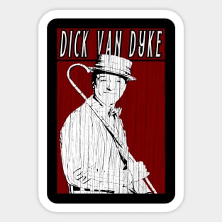 Vintage Retro Dick Van Dyke Sticker